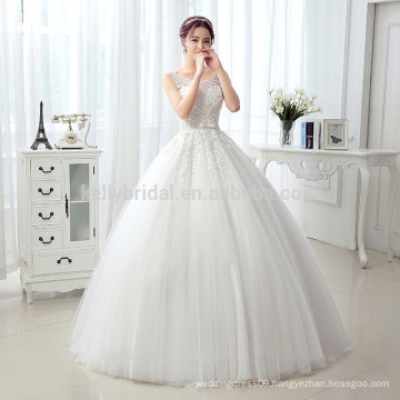 A wholesales pretty more younger design lace appliqued with crystal beads sash gown dress KB172295B